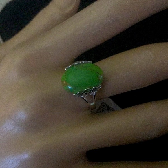 Made in USA NEW green Copper turquoise design Ring - Picture 9 of 13